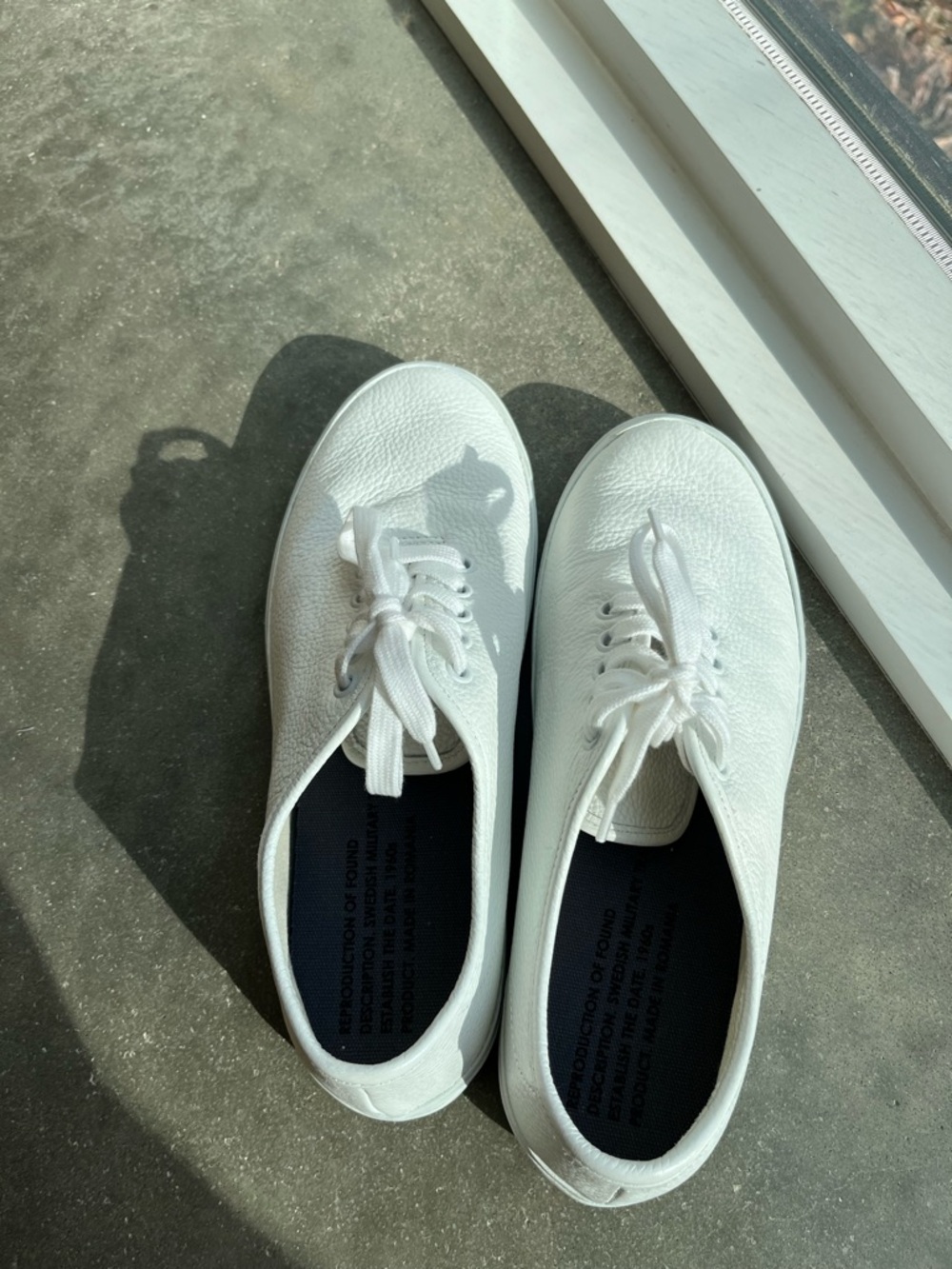 Reproduction of Found (Sold at No.6 store) new white sneakers size 38.
